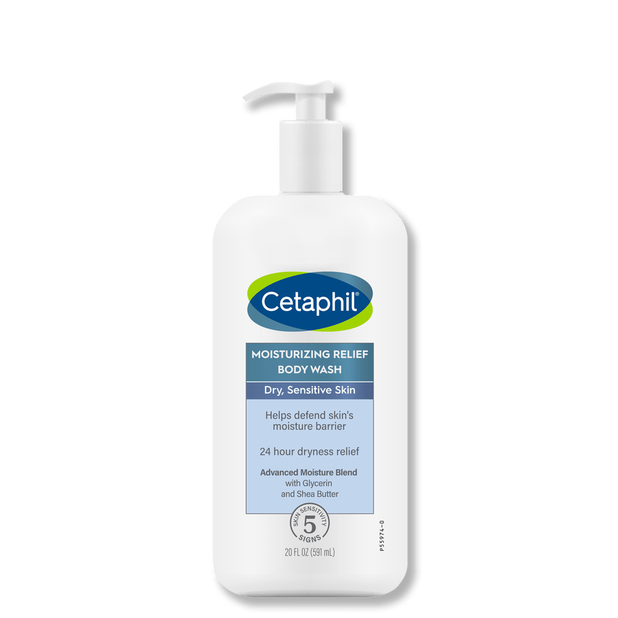Cetaphil MOISTURIZING RELIEF BODY WASH.