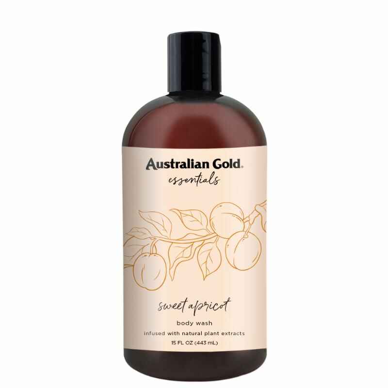 Australian gold ESSENTIALS SWEET APRICOT BODY WASH.