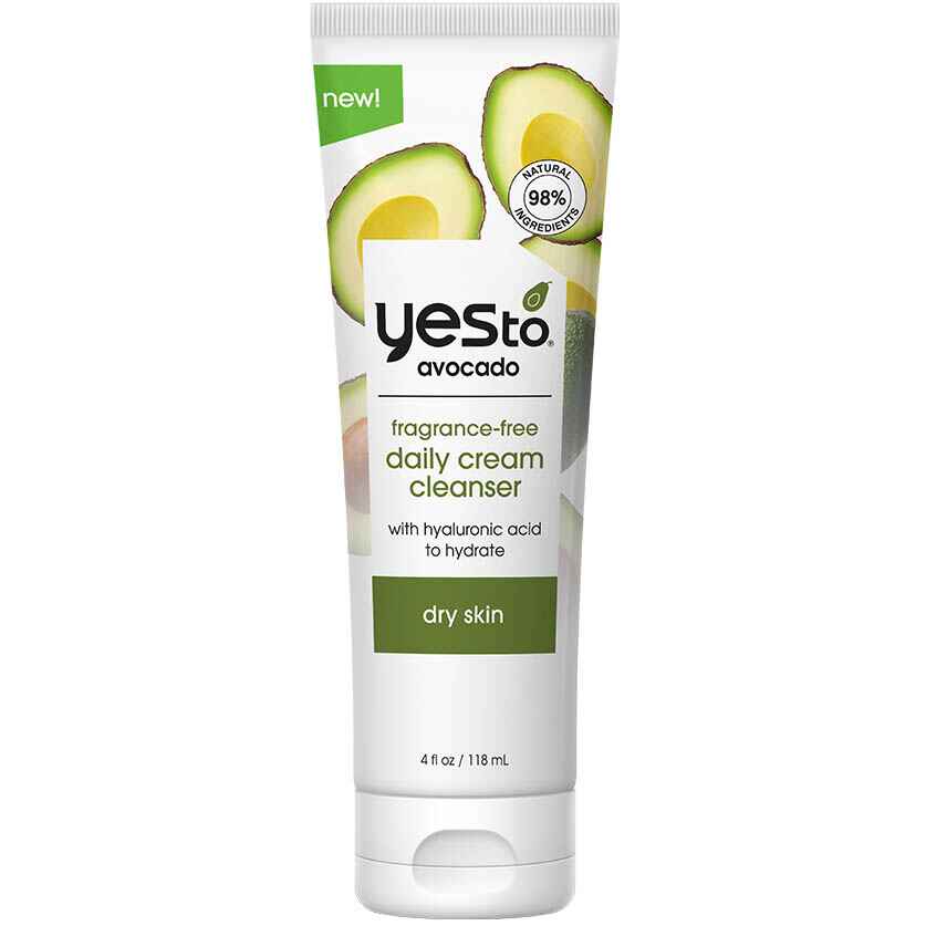 YES TO AVOCADO FRAGRANCE FREE DAILY CREAM CLEANSER.