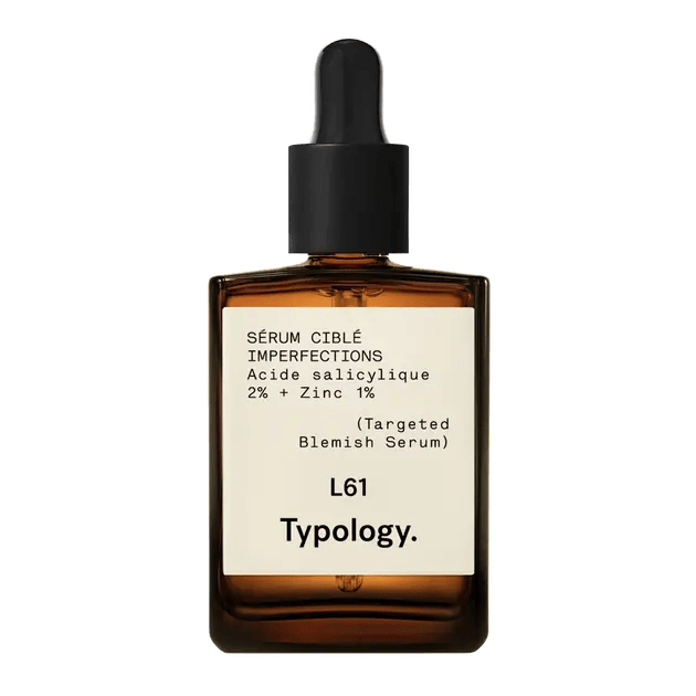 Typology L61 Targeted Blemish Serum with 2 Salicylic Acid 1 Zinc.