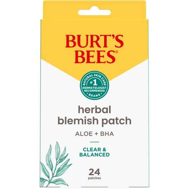 Burt's Bees Clear and Balanced Herbal Blemish Patches.