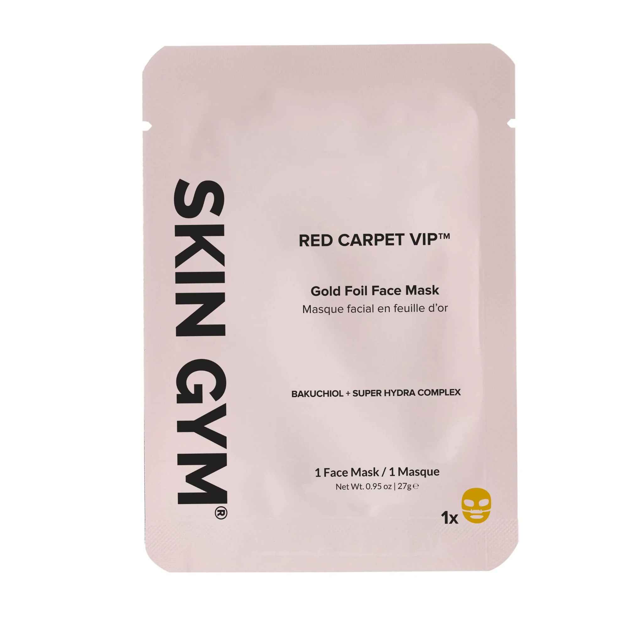 Skin Gym Gold Foil Face Mask Single.