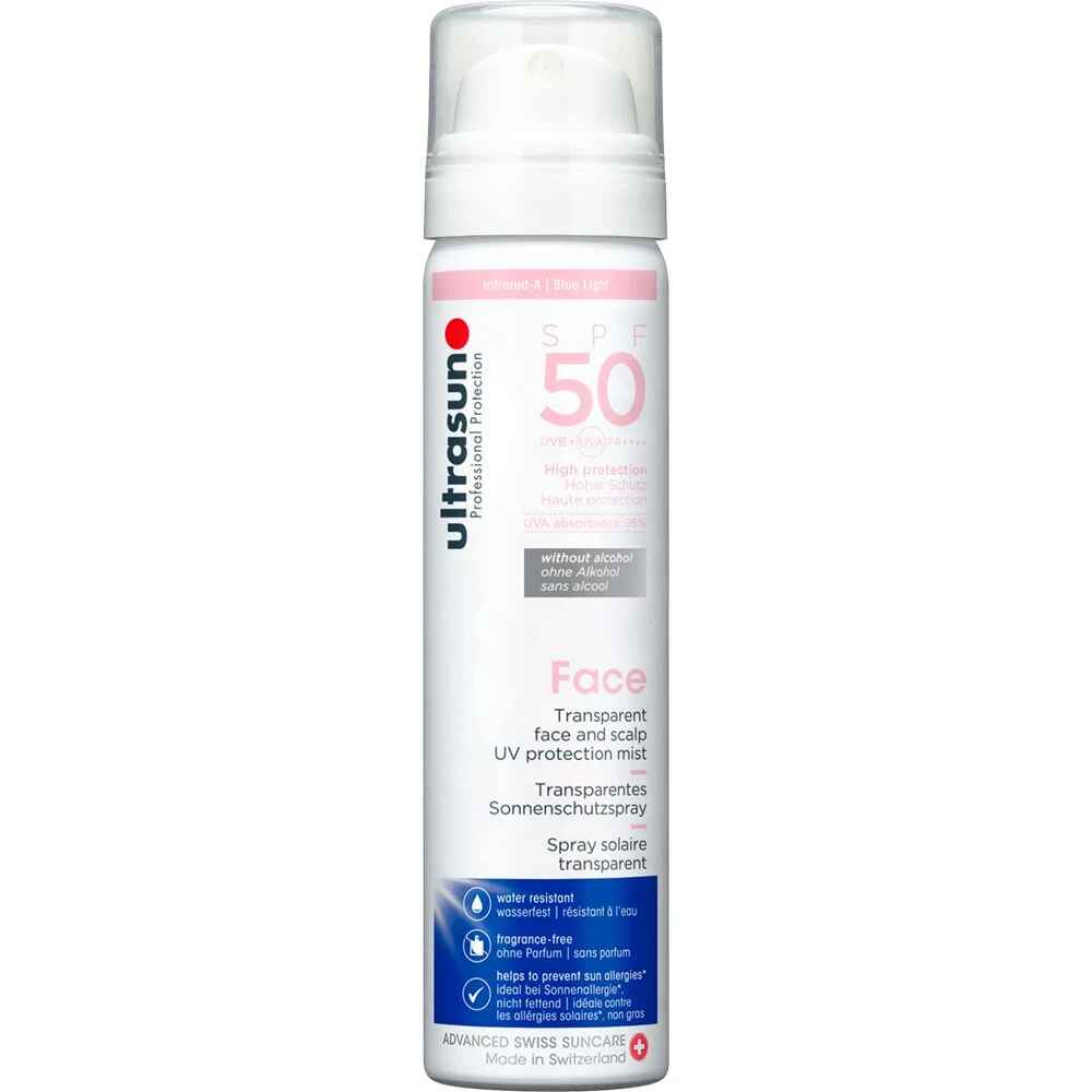 Ultrasun Face Scalp UV Protection Mist SPF50.