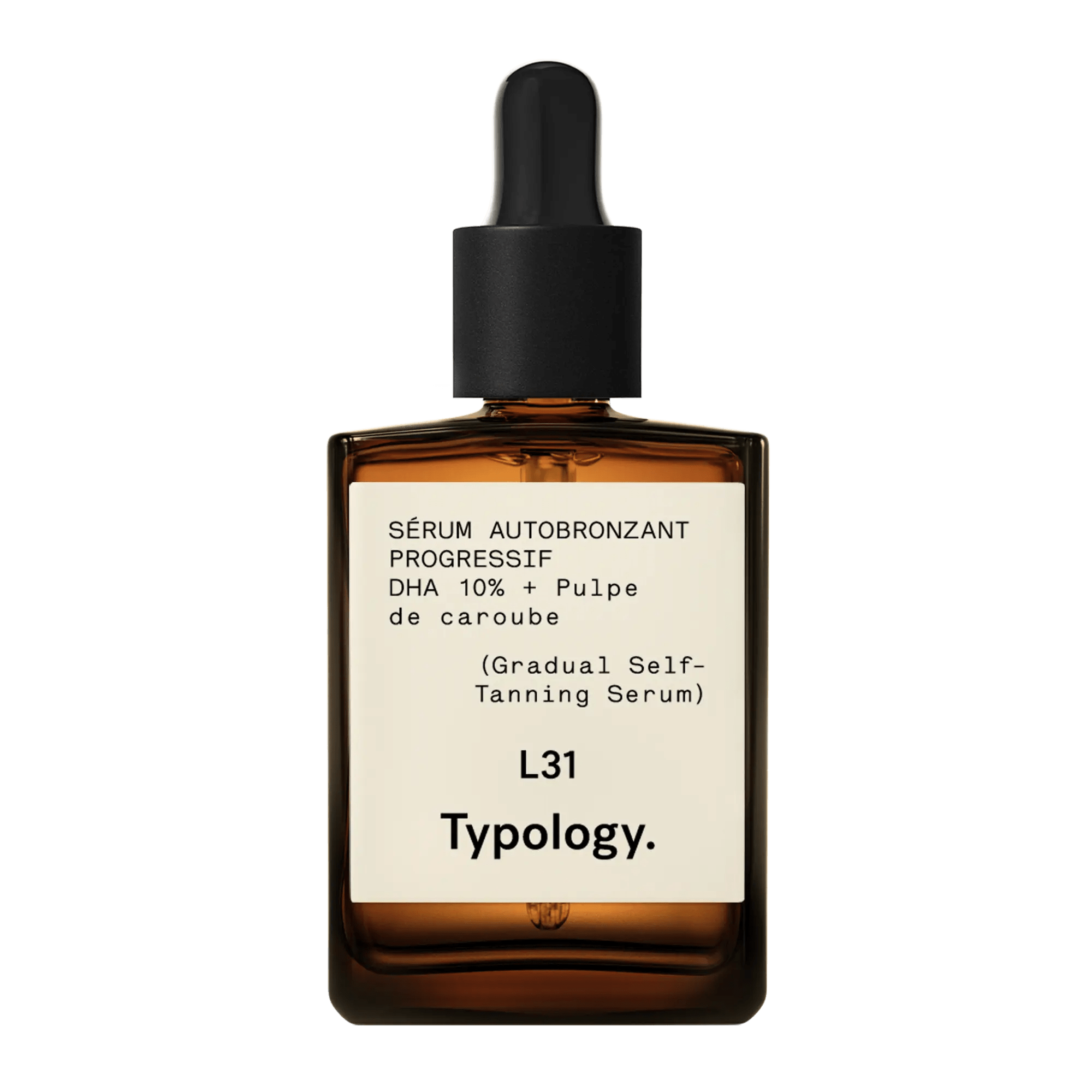 Typology L31 Self Tanning Serum with 10 DHA carob pulp extract.