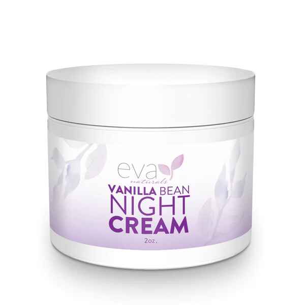 Eva Naturals Vanilla Bean Night Cream Face Moisturizer 2 oz.