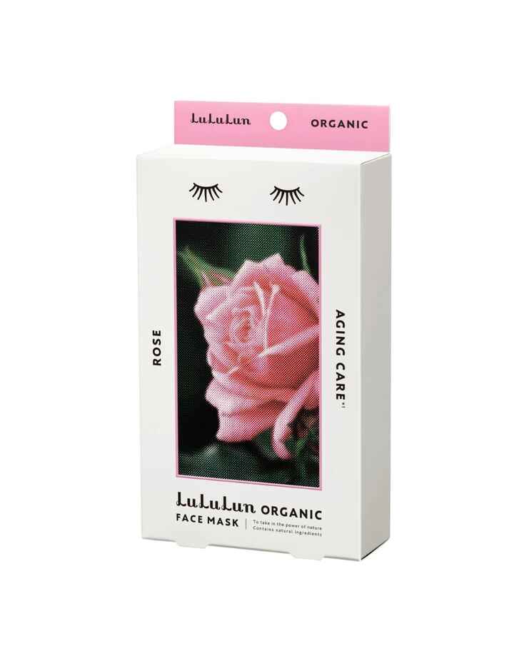 Lululun Lululun Organic Sheet Mask Rose For Aging Skin 5 Sheets.