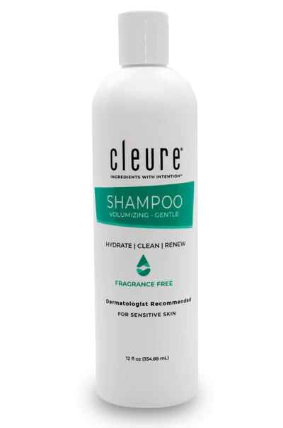 Cleure Shampoo - SLS-free, Hypoallergenic (12 oz).