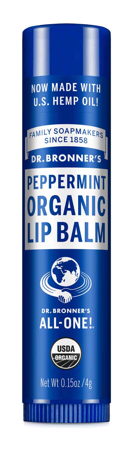 Dr Bronners PEPPERMINT ORGANIC LIP BALMS.