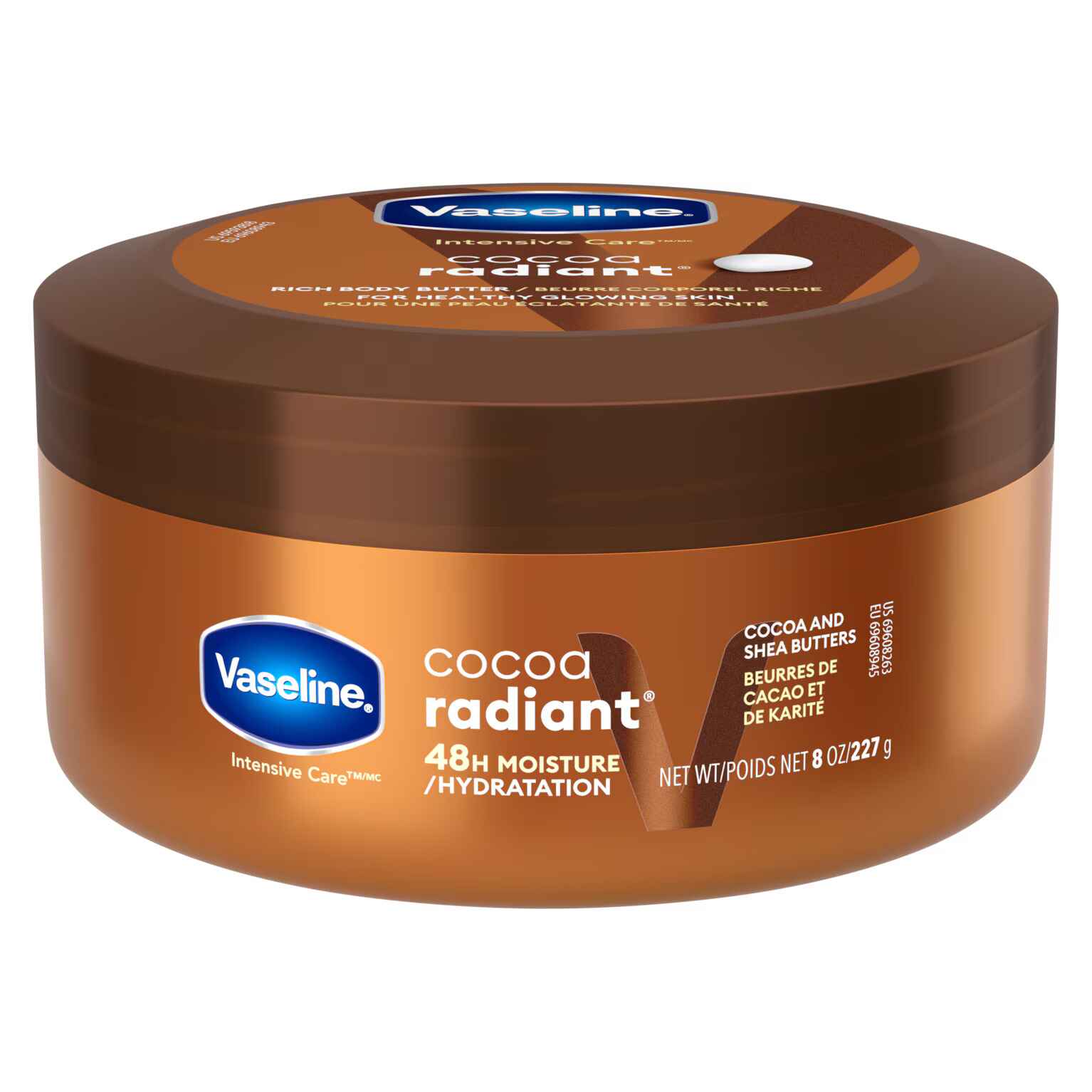 VASELINE INTENSIVE CARE COCOA BODY BUTTER.