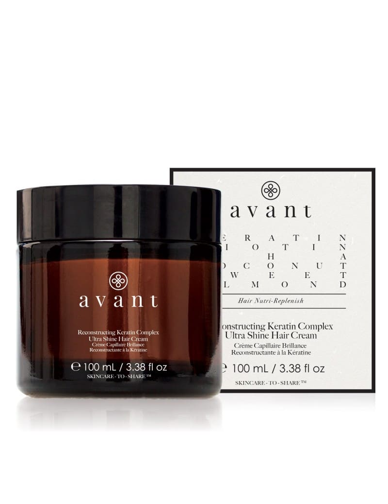 Avant skincare Reconstructing Keratin Complex Ultra Shine Hair Cream.