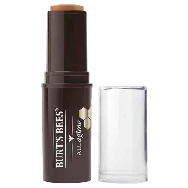 Burt's Bees All Aglow Bronzer and Highlighter Stick.