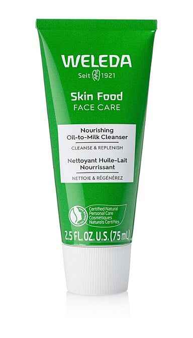 Weleda Skin Food Face Care Nourishing Oil-to-Milk Cleanser.