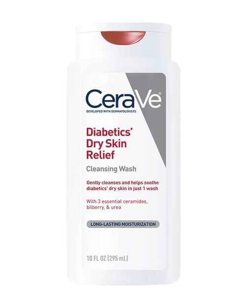 CeraVe Diabetics’ Dry Skin Relief Cleansing Wash.