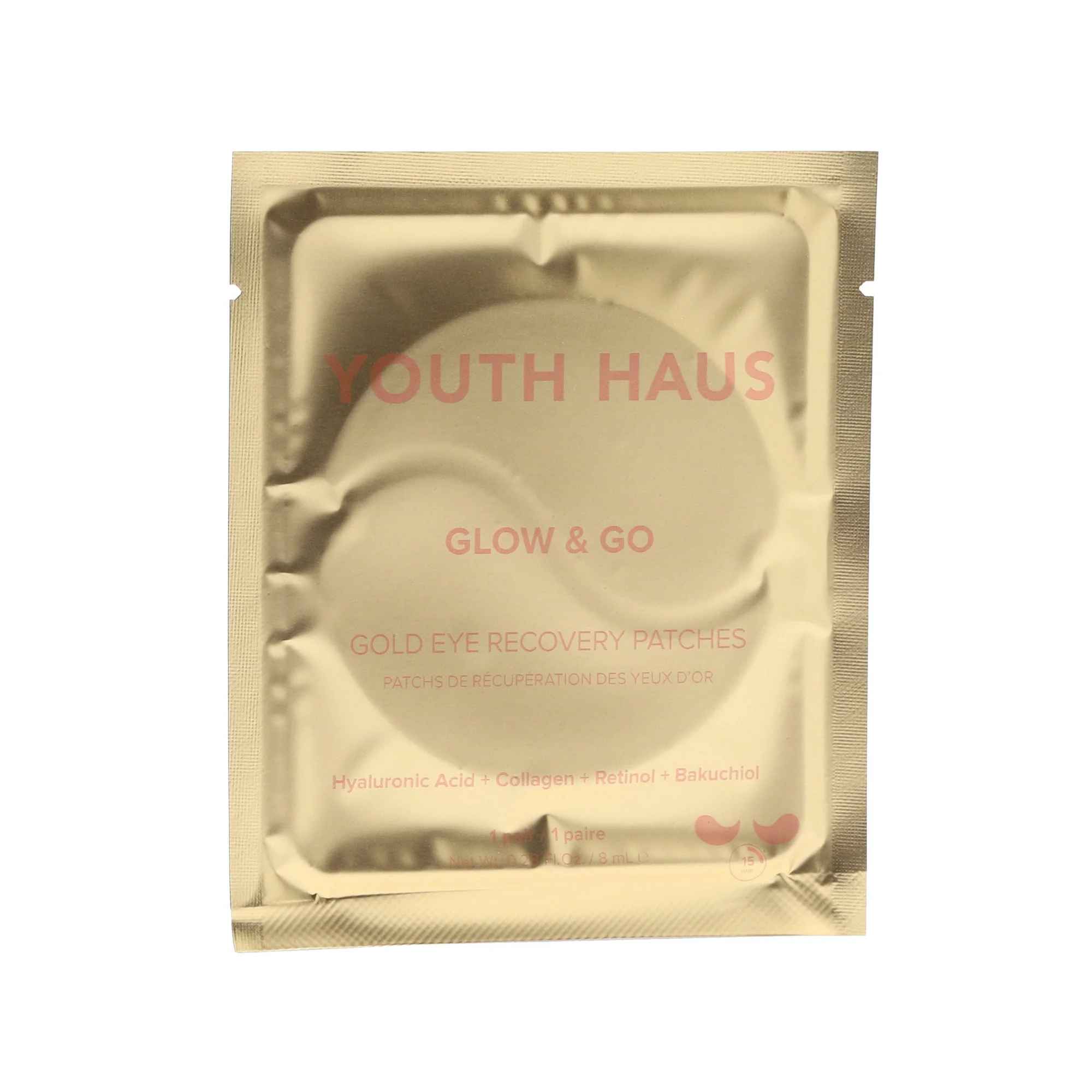 Skin Gym Youth Haus 24k Eye Patches Single.
