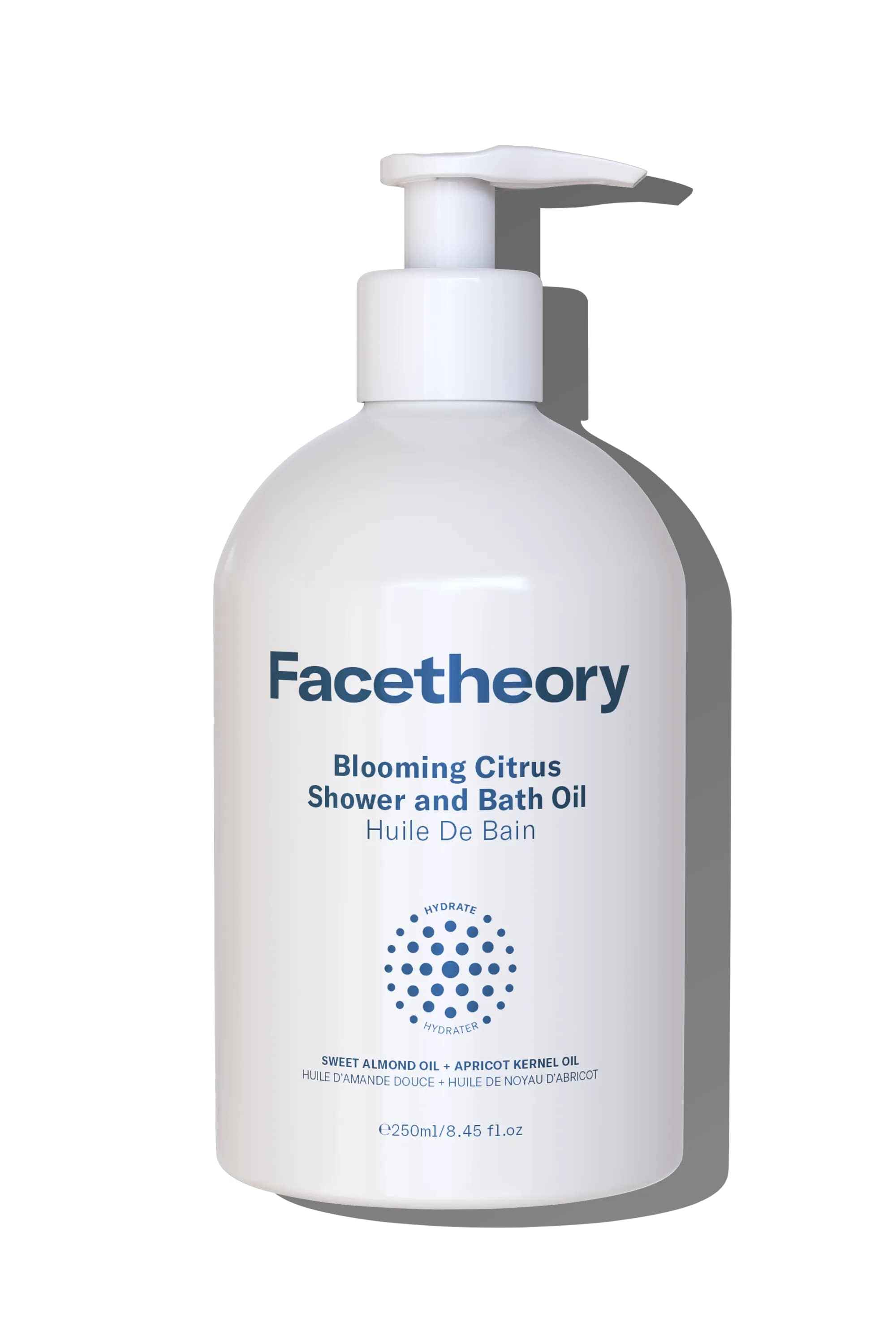 Facetheory Blooming Citrus Shower and Bath Oil.