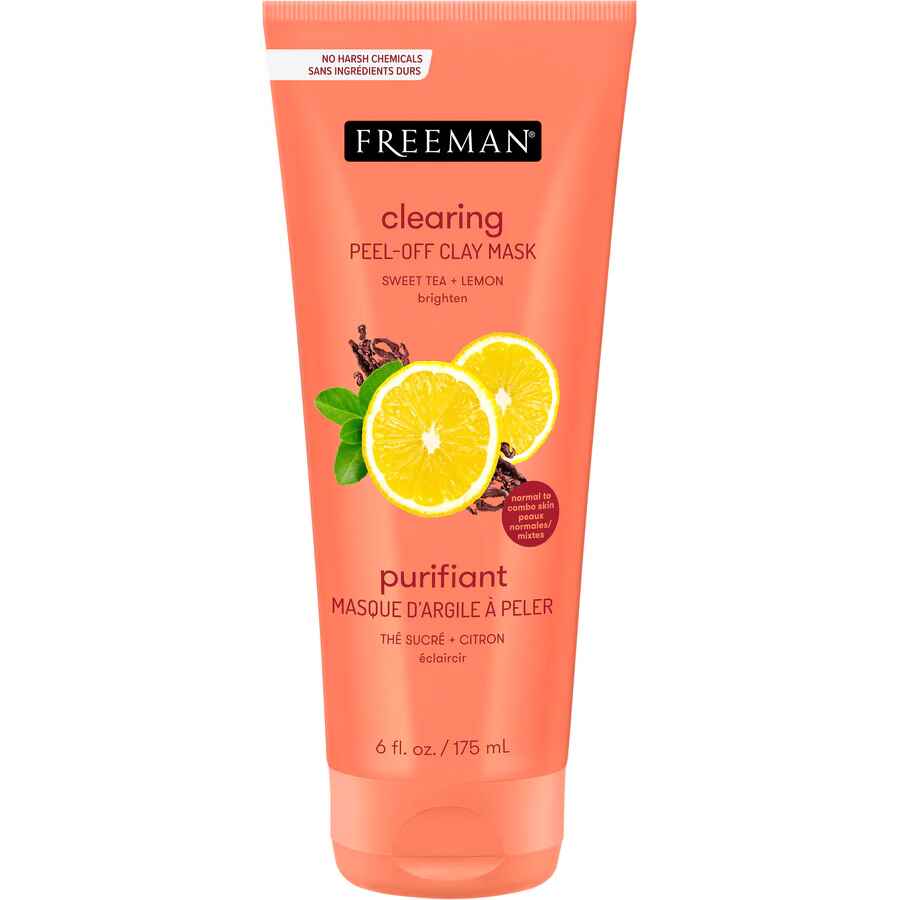 Freeman Clearing Sweet Tea and Lemon Peel Off Clay Mask.