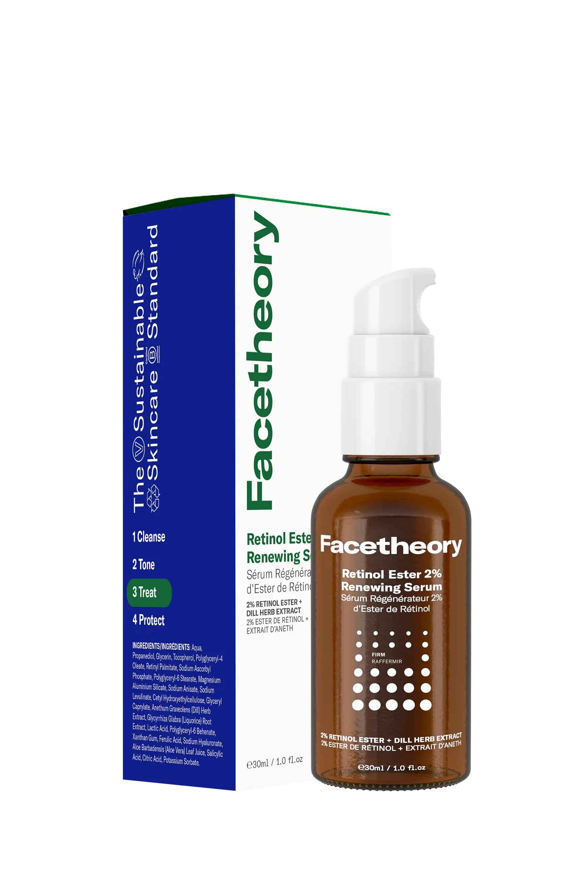 Facetheory Retinol Ester 2 Renewing Serum.