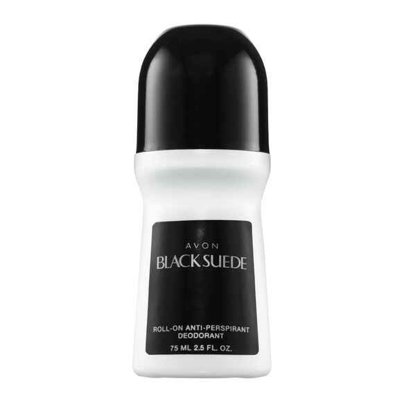 Avon Black Suede Roll-On Antiperspirant Deodorant.