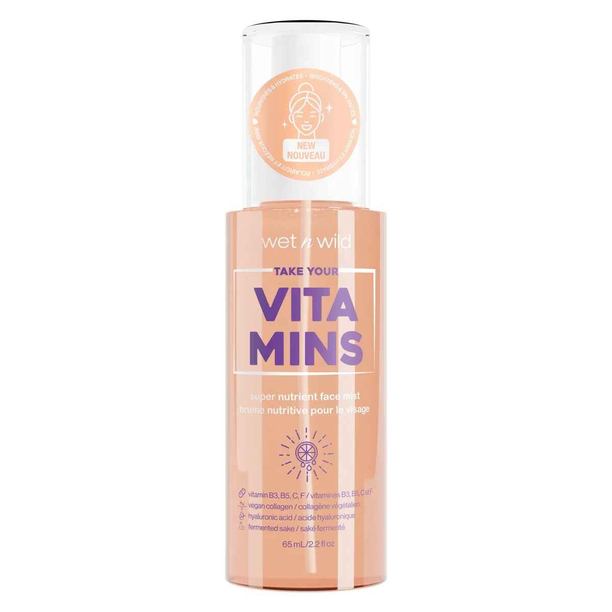 WET N WILD TAKE YOUR VITAMINS SUPER NUTRIENT FACE MIST.