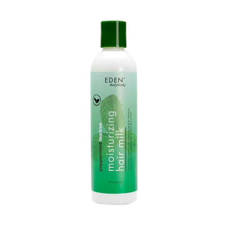 eden bodyworks Peppermint Tea Tree Moisturizing Hair Milk.
