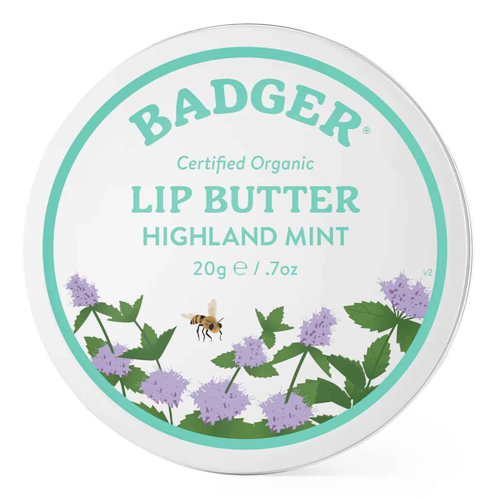 Badger Lip Butter Tin - Highland Mint.