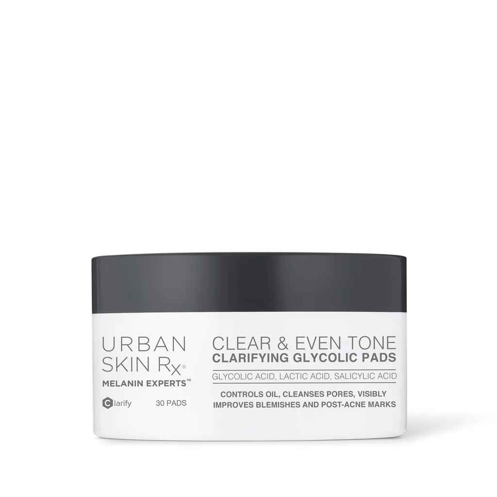 urban skin Clear Even Tone Clarifying Glycolic Pads.