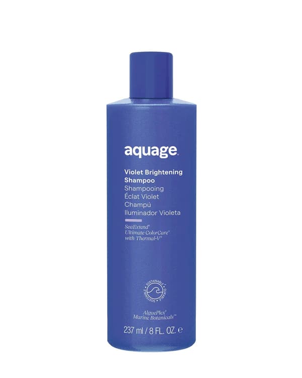 Aquage Violet Brightening Shampoo.