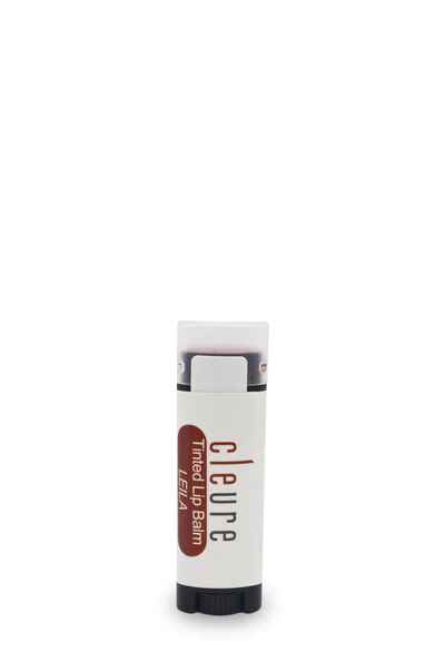 Cleure Tinted Lip Balm with Shea Butter - Organic.