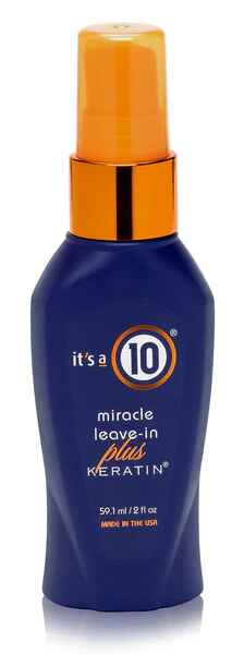 ITS A 10 MIRACLE LEAVE IN CONDITIONER PLUS KERATIN.