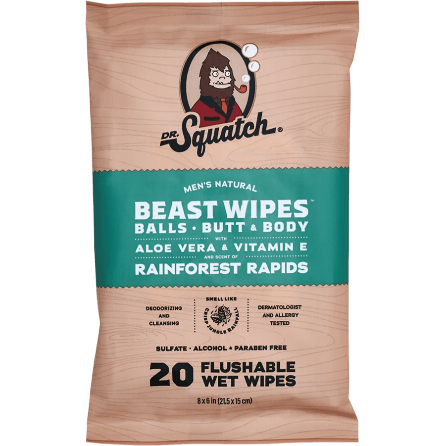Dr Squatch RAINFOREST RAPIDS WIPES.