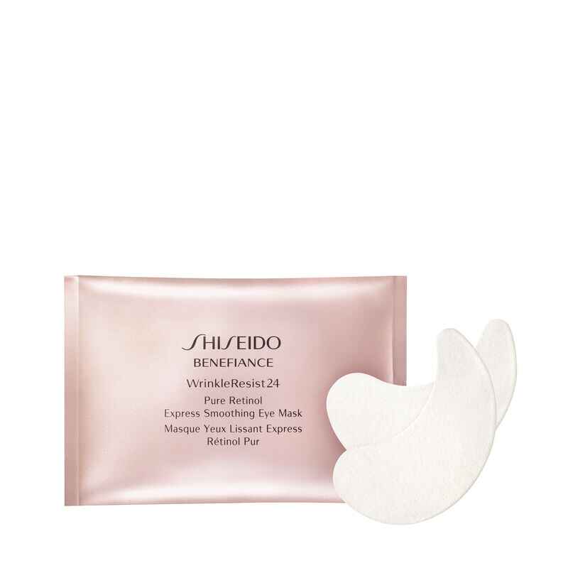 shiseido WrinkleResist24 Pure Retinol Express Smoothing Eye Mask.