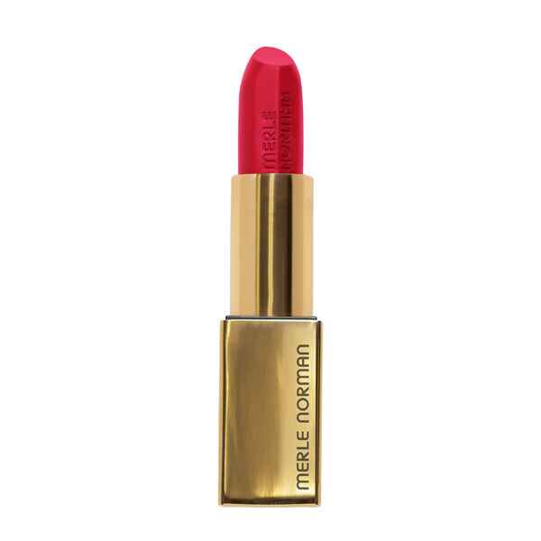 Merle Norman Legendary Plush Lipstick Pink Red.