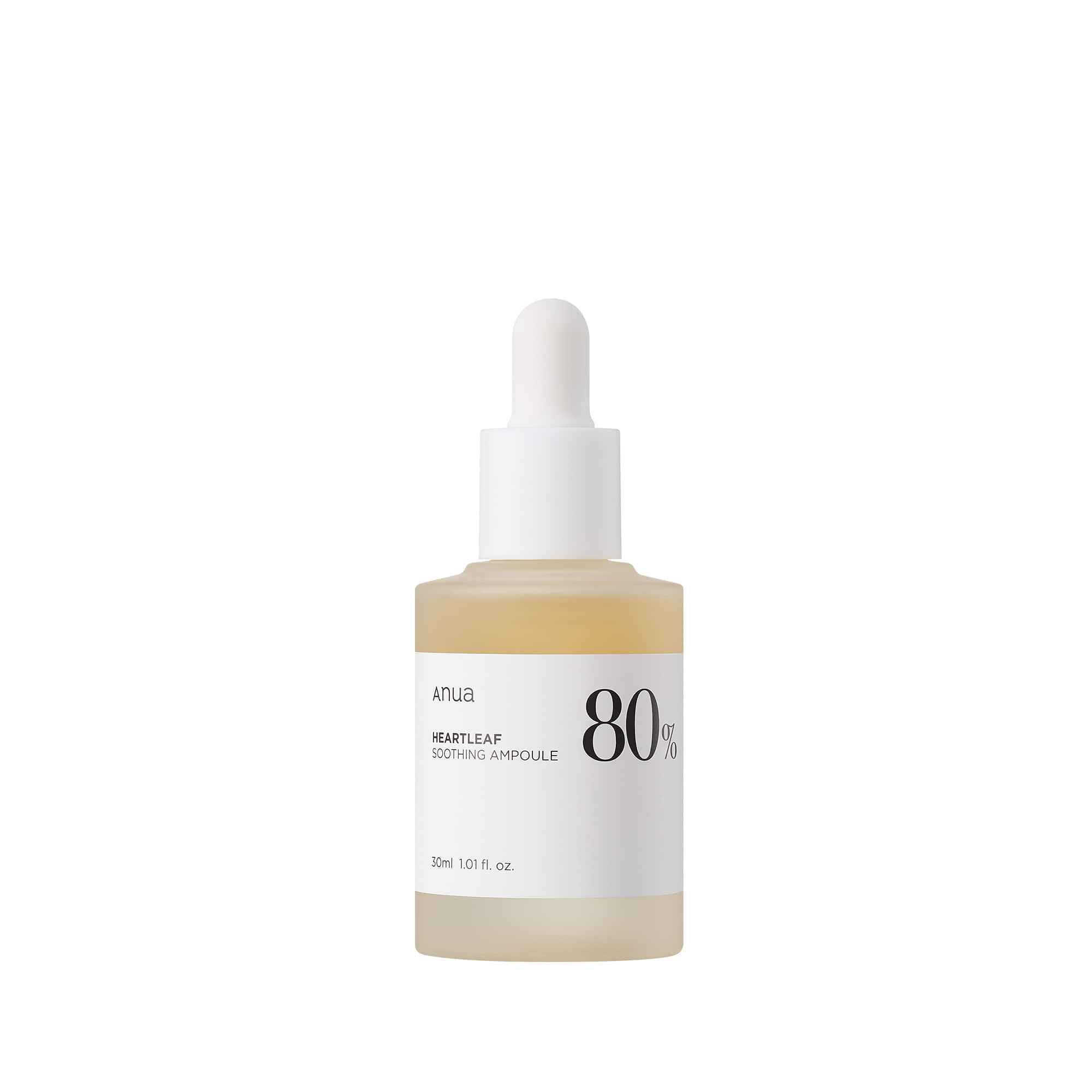 Anua HEARTLEAF 80% SOOTHING AMPOULE.