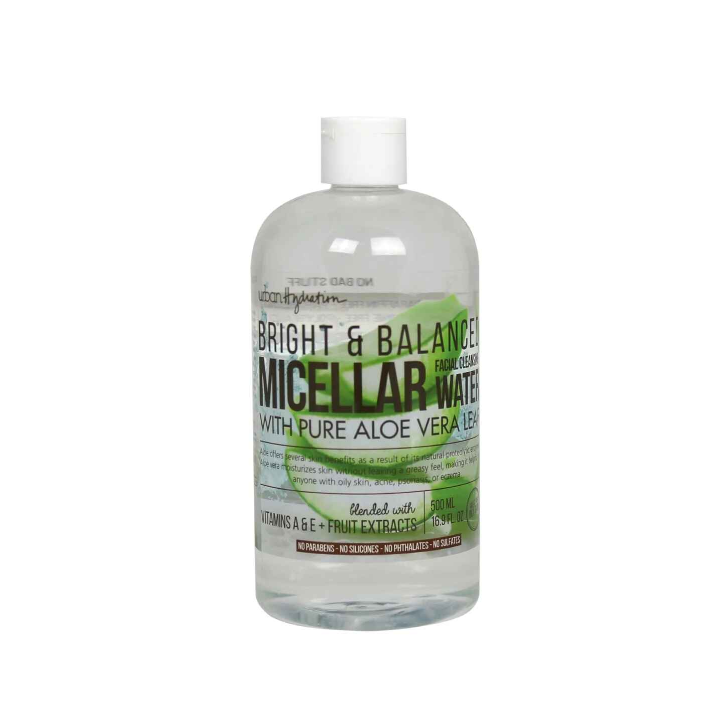 Urban Hydration Bright & Balanced Aloe Vera Leaf Micellar Water.