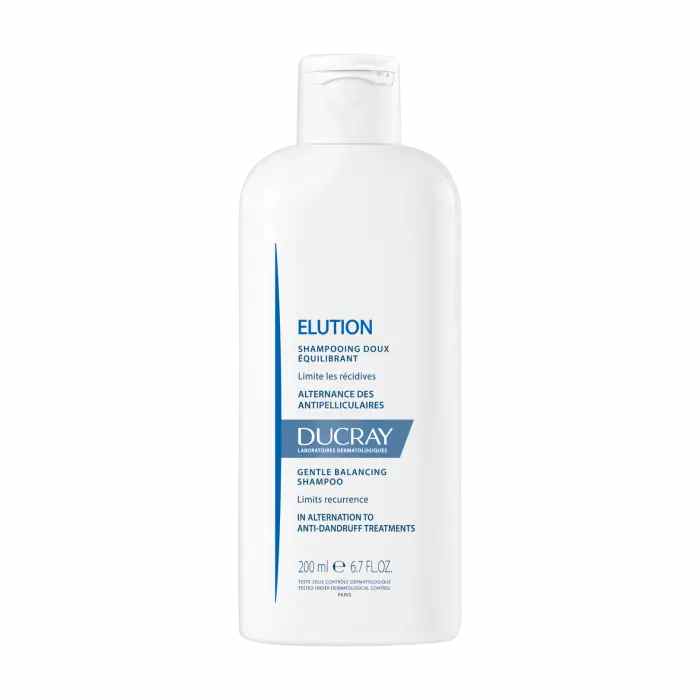 Ducray ELUTION Gentle rebalancing shampoo.