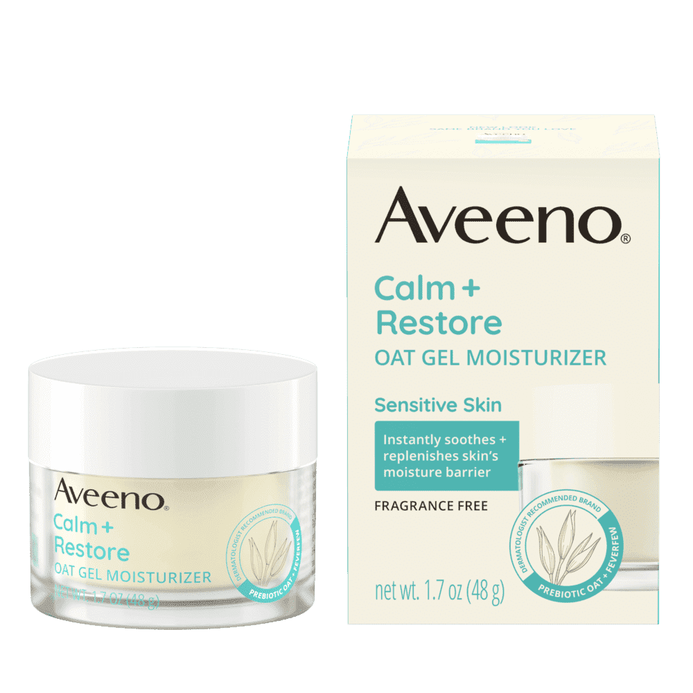 AVEENO CALM + RESTORE™ OAT GEL MOISTURIZER, SENSITIVE SKIN.